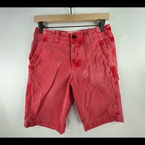 ABERCROMBIE & FITCH MENS SZ 28 RED CHINO SHORTS